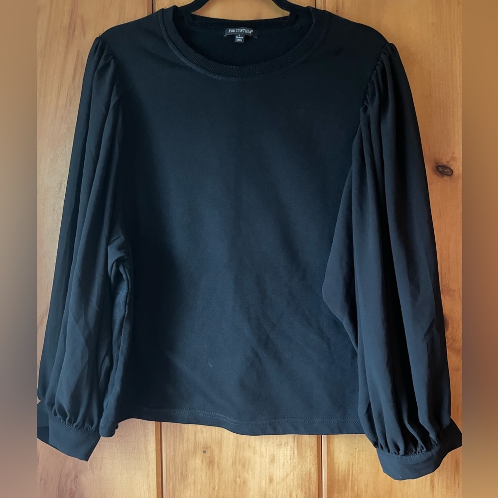 FOR CYNTHIA balloon long sleeve sweater SIZE LARGE